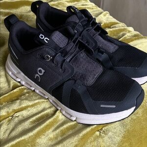 On Running Kids Black and White Athletic Shoes